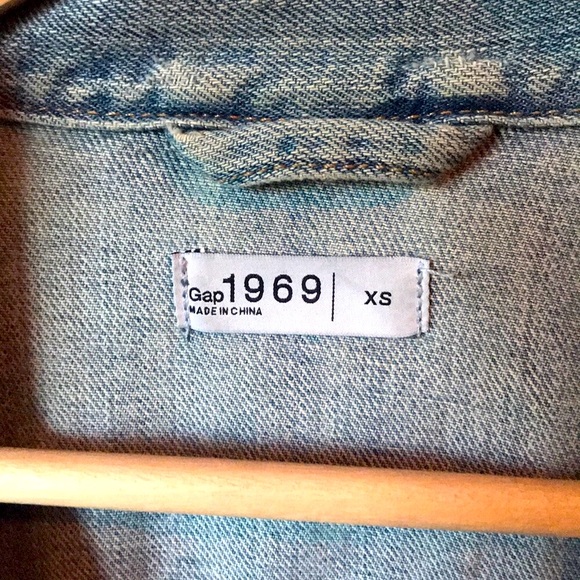 Gap 1969 Vintage Look Denim Blue Jean Jacket XS - Picture 5 of 15